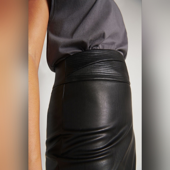Dynamite Faux Leather Skirt - Picture 3 of 8